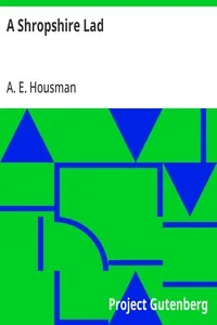 A Shropshire Lad — A. E. Housman