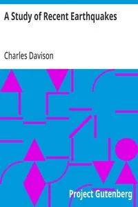 A Study of Recent Earthquakes — Charles Davison