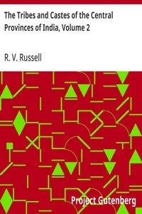 The Tribes and Castes of the Central Provinces of India, Volume 2 — R. V. Russell