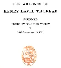 Journal 02, 1850-September 15, 1851 / The Writings of Henry David Thoreau, Volume 08 (of 20) — Henry David Thoreau