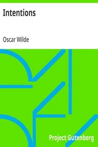 Intentions — Oscar Wilde