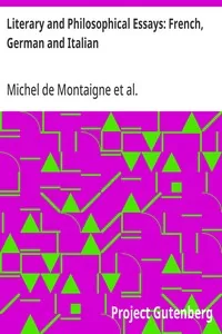 Literary and Philosophical Essays: French, German and Italian — Friedrich Schiller