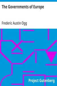 The Governments of Europe — Frederic Austin Ogg