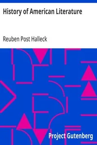 History of American Literature — Reuben Post Halleck