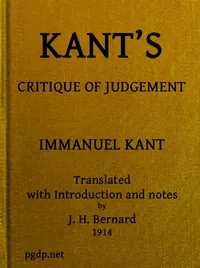 Kant's Critique of Judgement — Immanuel Kant